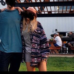 Oversized Fluffy Flannel Jacket